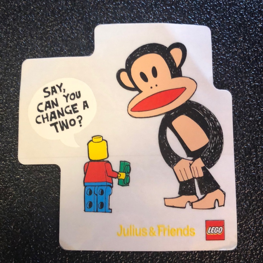 Vintage Paul Frank sticker (Lego)